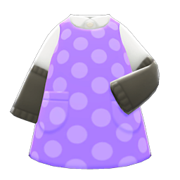 Sleeved Apron Purple