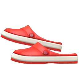 Slip-on Sandals Red