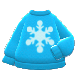 Snowflake Sweater Light blue