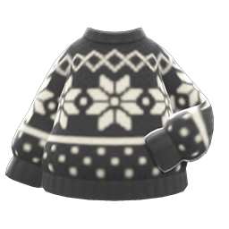 Snowy Sweater Black