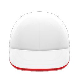 Sports Cap White & red