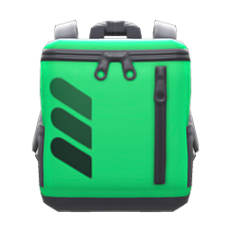 Square Backpack Green