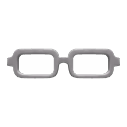 Square Glasses Gray