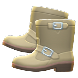 Steel-toed Boots Beige