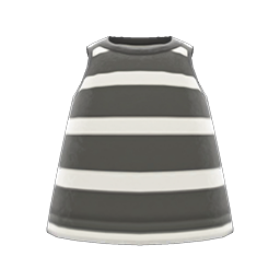 Striped Tank Black