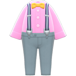 Suspender Outfit Pink