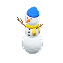 Three-tiered Snowperson Blue