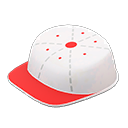Throwback Hat Table White & red