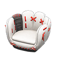 Throwback Mitt Chair White