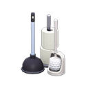 Toilet-cleaning Set Monotone