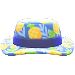 Tropical Hat Blue
