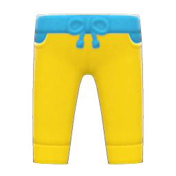 Two-tone Pants Yellow