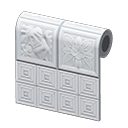 White Botanical-tile Wall