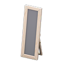 Wooden Full-length Mirror White wood