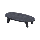 Wooden Low Table Black
