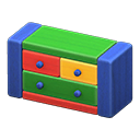 Wooden-block Chest Colorful