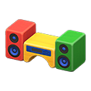Wooden-block Stereo Colorful