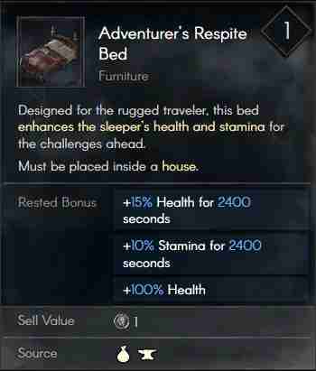 Adventurer's Respite Bed