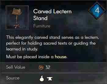 Carved Lectern Stand