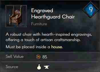 Engraved Hearthguard Chair