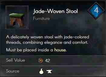 Jade-Woven Stool