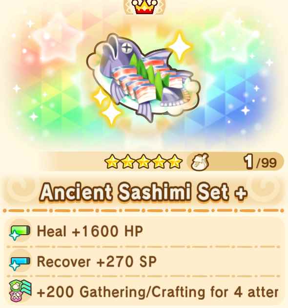 Ancient Sashimi Set + x99