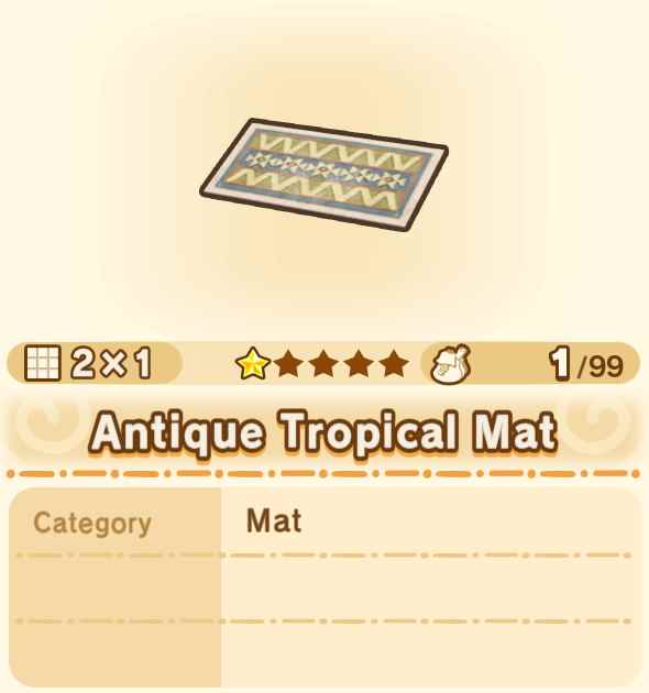 Antique Tropical Mat
