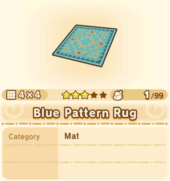 Blue Pattern Rug