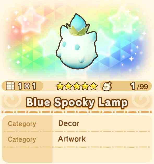 Blue Spooky Lamp