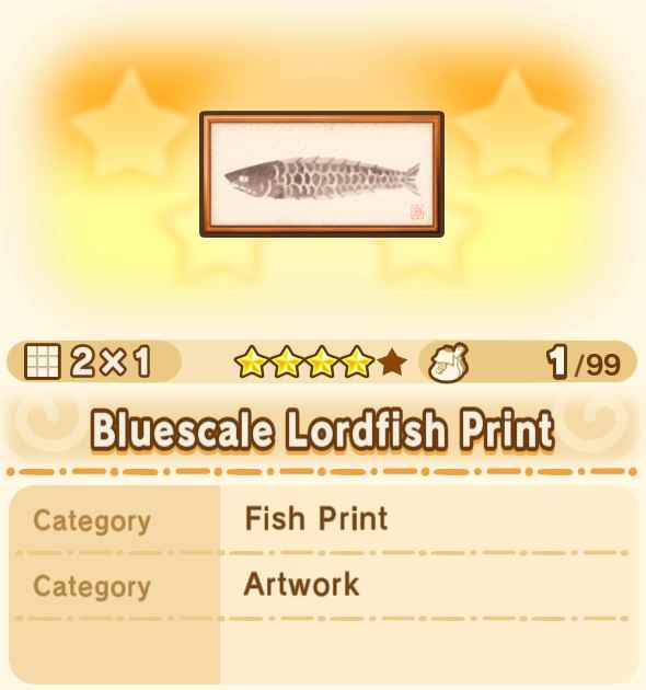 Bluescale Lordfish Print