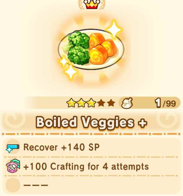 Boiled Veggies + x99