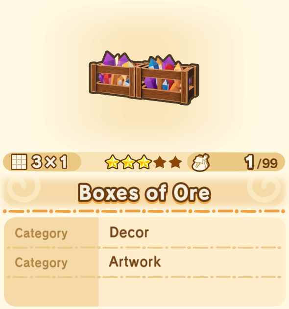 Boxes of Ore