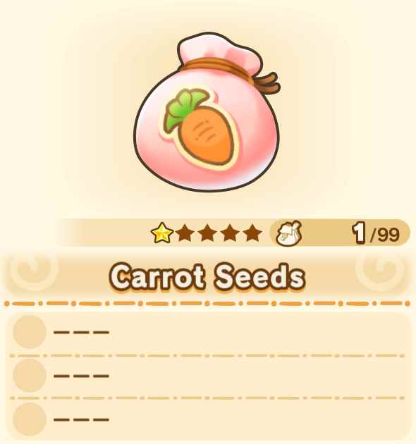 Carrot Seeds x99
