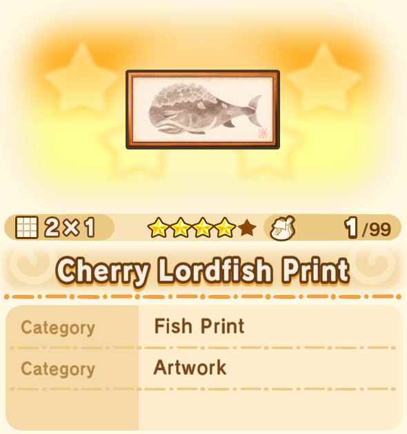 Cherry Lordfish Print