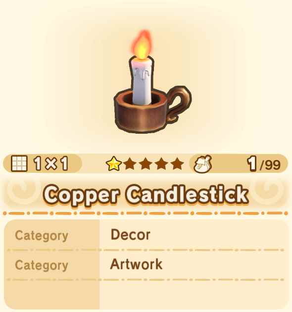 Copper Candlestick