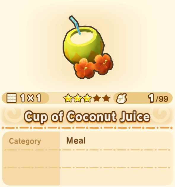 Cup of Coconut Juice