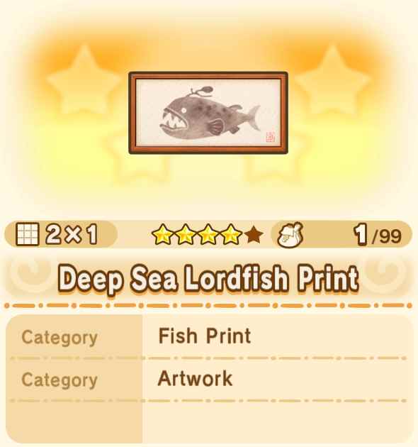 Deep Sea Lordfish Print