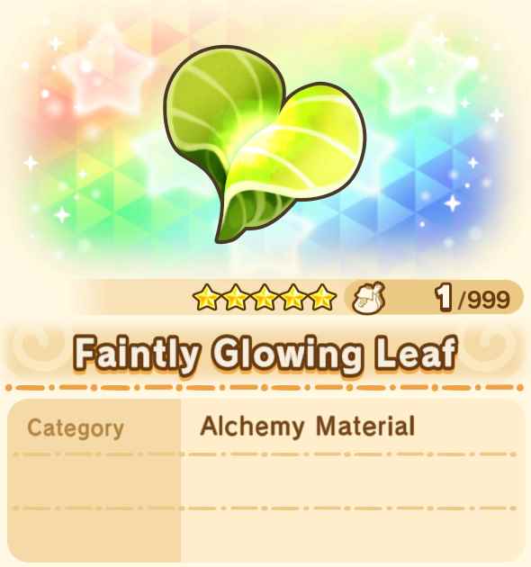 Faintly Glowing Leaf x99