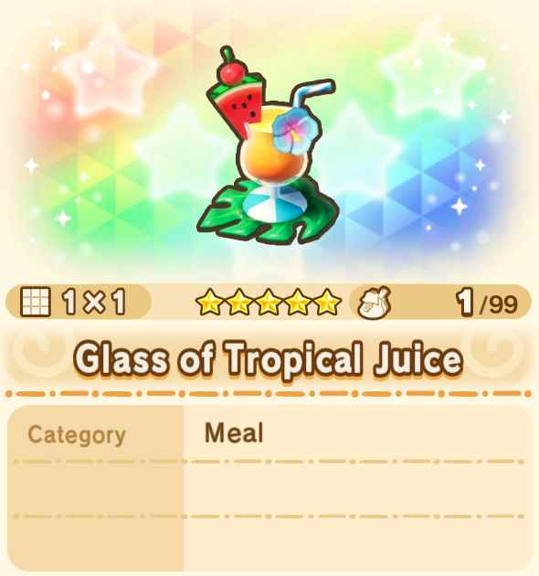 Glass of Tropical Juice