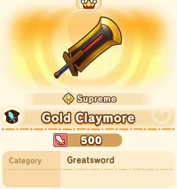 Gold Claymore