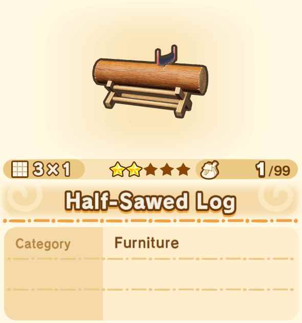 Half-Sawed Log