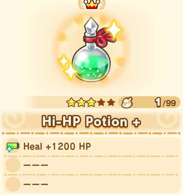 Hi-HP Potion + x99