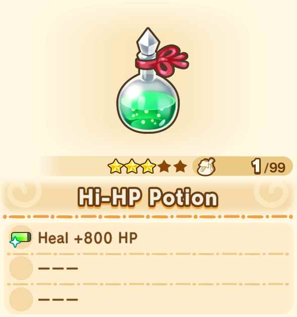 Hi-HP Potion x99