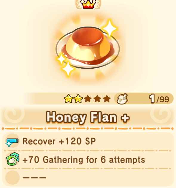 Honey Flan + x99