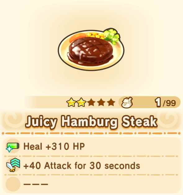 Juicy Hamburg Steak x99