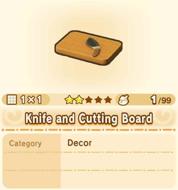 Knife and Cutting Board