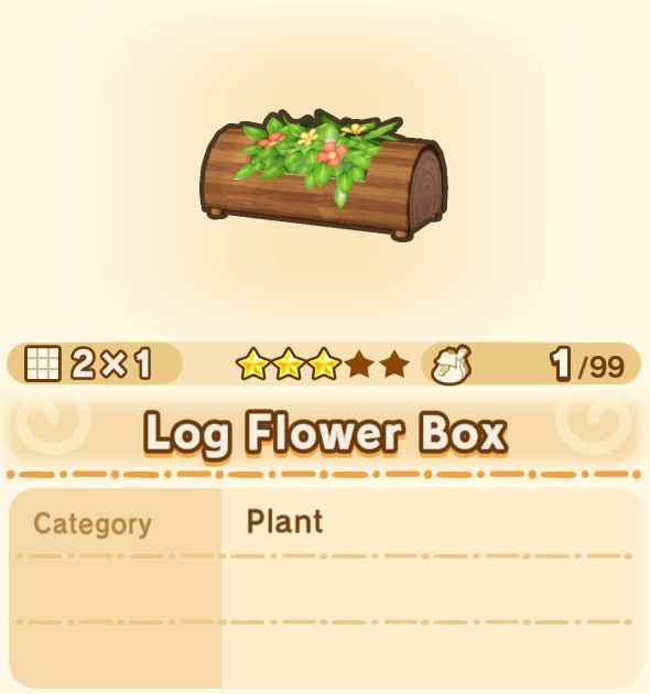 Log Flower Box