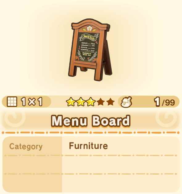 Menu Board