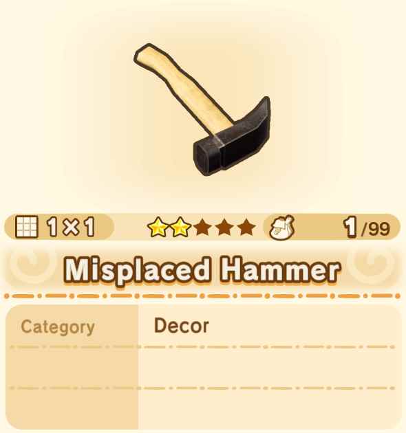 Misplaced Hammer