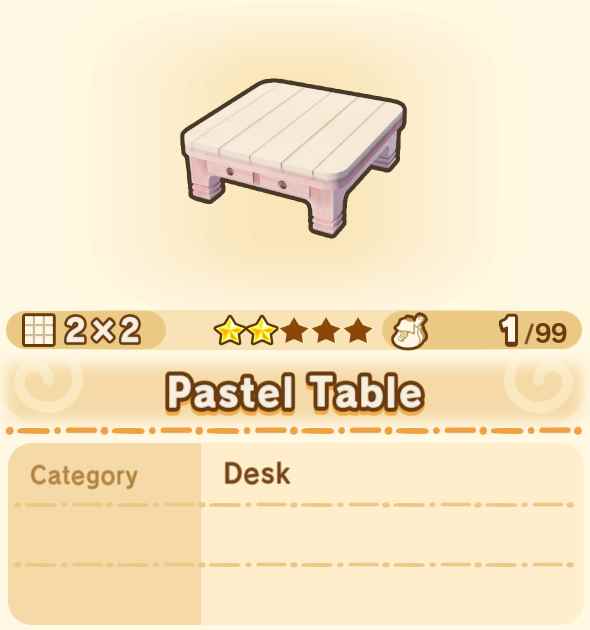 Pastel Table